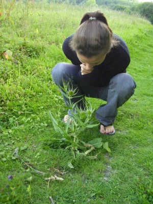 27-chick-in-forest-getting-nude