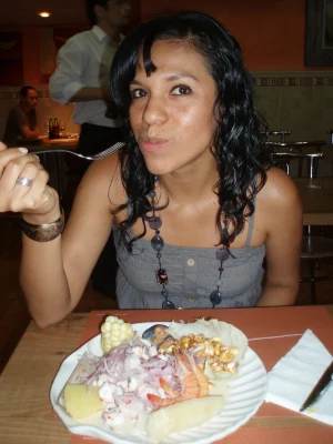 Flexible girlfriend got hairy pussy