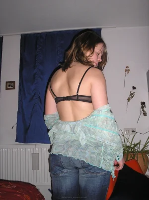 Hot chick on her bed